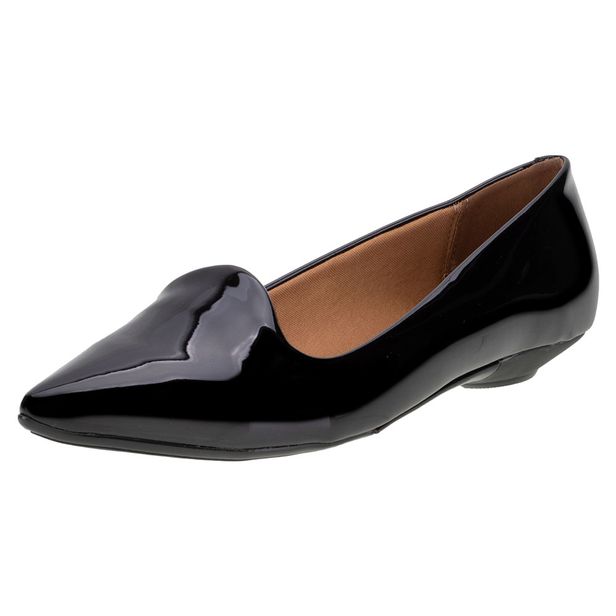 Sapatilha Feminina Bico Fino Vizzano - 1131529 VERNIZ/PRETO 34