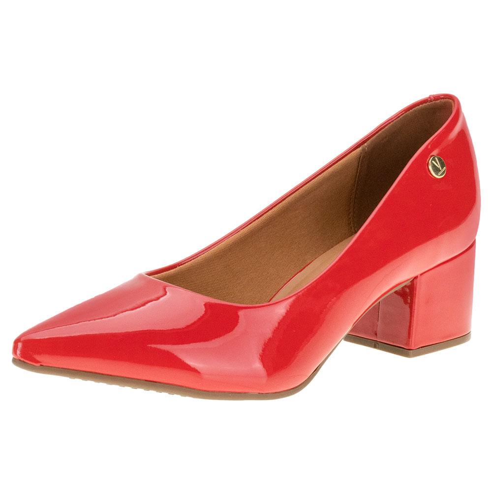 Sapato Feminino Salto Baixo Vizzano 1220315 VERMELHO