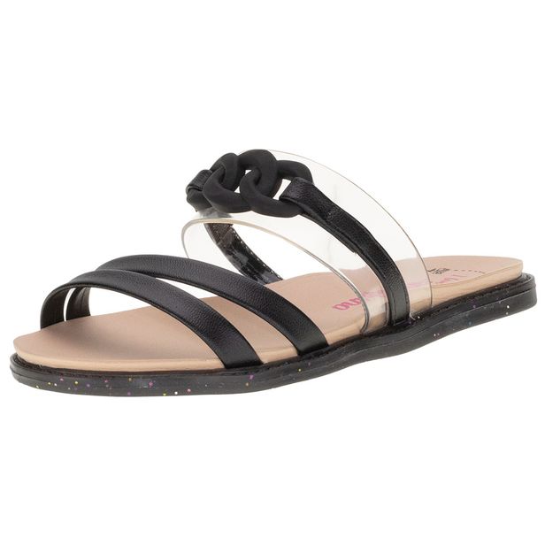 Sandália Infantil Feminina Molekinha - 2312638 PRETO 26