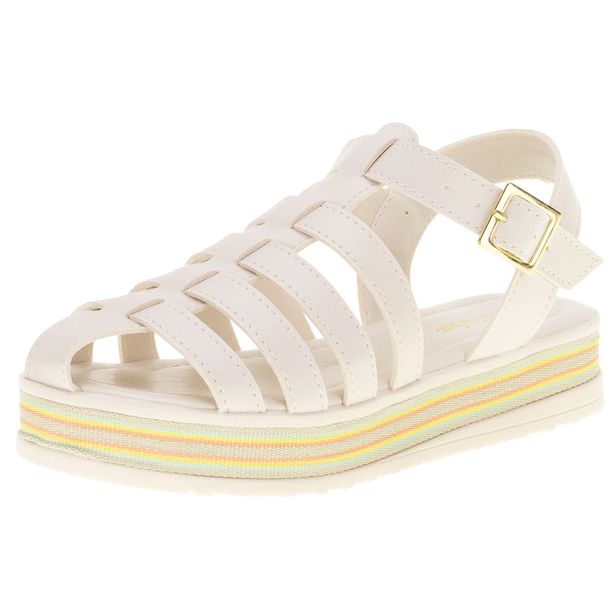 Sandália Infantil FlatForm Tininha - 29048 MARFIM 29