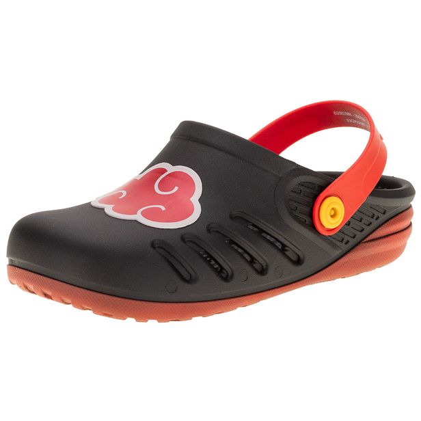 Clog Infantil Naruto Fun Jutsu Grendene Kids - 22848 PRETO/VERMELHO 25