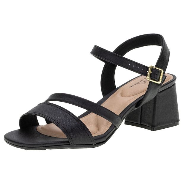 Sandália Feminina Salto Baixo Modare - 7172101 PRETO 34