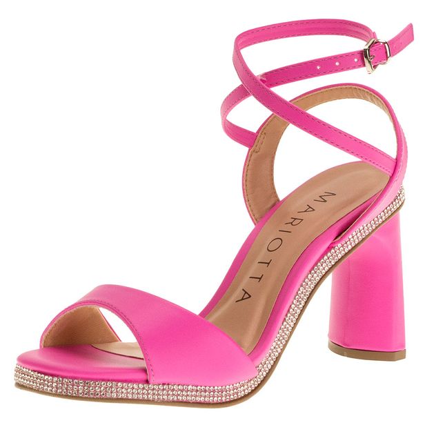 Sandália Feminina Salto Alto Mariotta - 19647 PINK 38