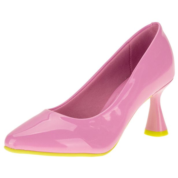 Sapato Feminino Scarpin Salto Alto Moleca- 5768100 ROSA 39