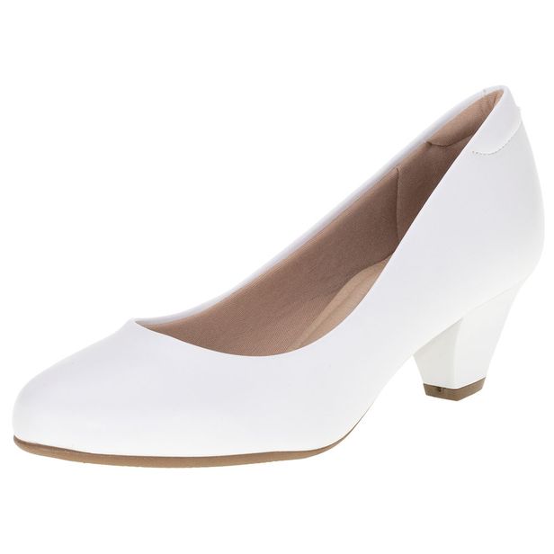 Sapato Feminino Salto Baixo Modare - 7005600 BRANCO 34