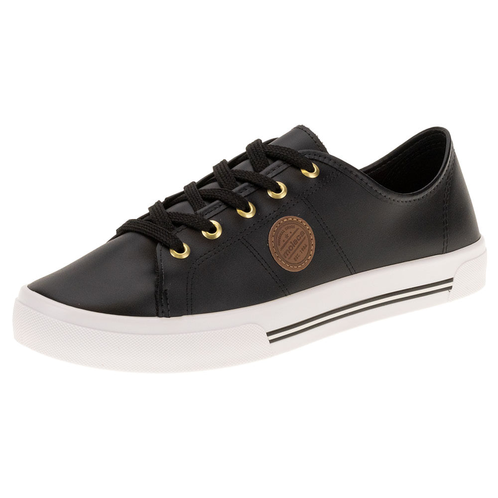 Tênis Feminino Casual Moleca 5667302 PRETO cloviscalcados