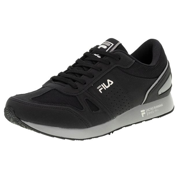 Tênis Masculino Classic Runner Fila - F01L039 PRETO/CINZA 39