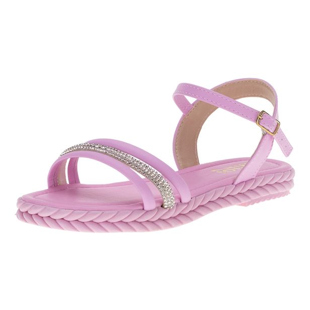 Sandália Infantil Feminina Strass NilQi - 35081 ROSA 34