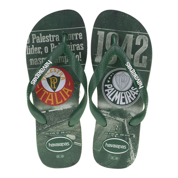 Chinelo Times FC Palmeiras Havaianas - 4148309 VERDE 39/40