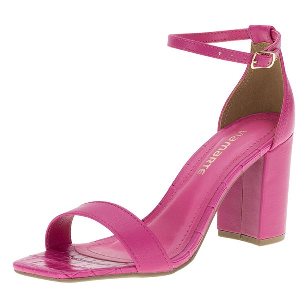 Sandália Feminina Salto Alto Via Marte - 2212701 PINK 39