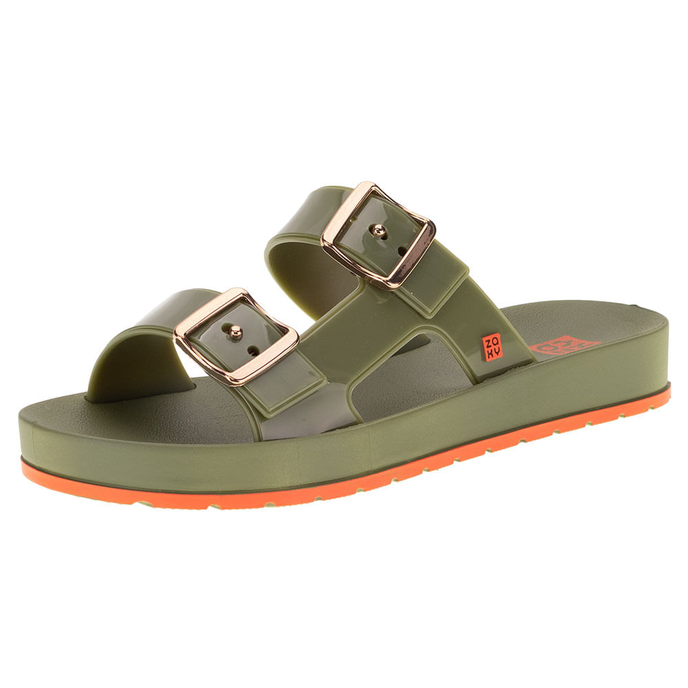 Sandália Feminina Conforto Flash Zaxy - 18646 VERDE - cloviscalcados