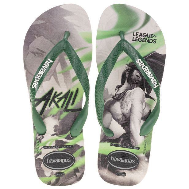 Chinelo Masculino Top Lo Legends Havaianas - 4148151 BEGE/VERDE 37/38