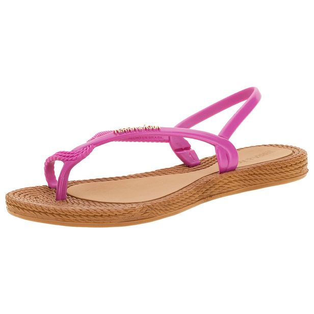 Sandália Feminina Rasteira Terra & Água - 260100 PINK 38