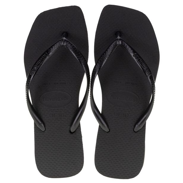 Chinelo Feminino Slim Square Havaianas - 4148301 PRETO 33/34