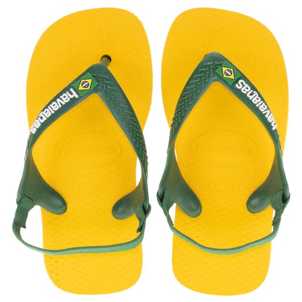 Chinelo Infantil Baby Brasil Havaianas - 4140577 AMARELO 17/18