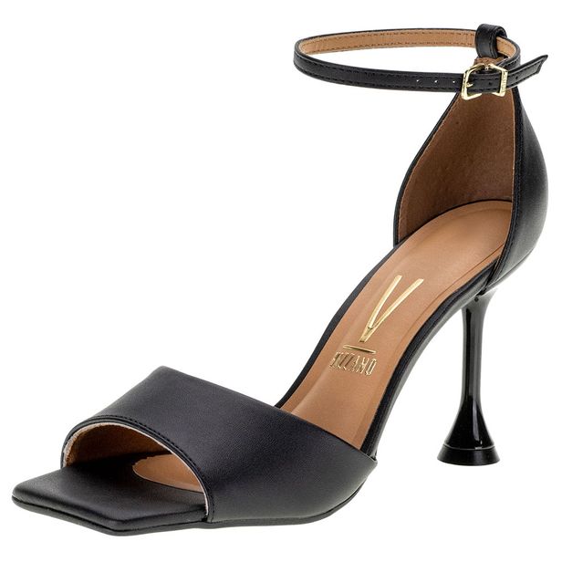 Sandália Feminina Salto Alto Vizzano - 6488102 PRETO 39