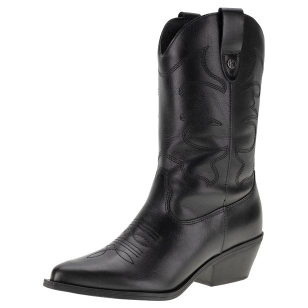 Bota Feminina Country Cano Médio Bottero - 346301 PRETO 34