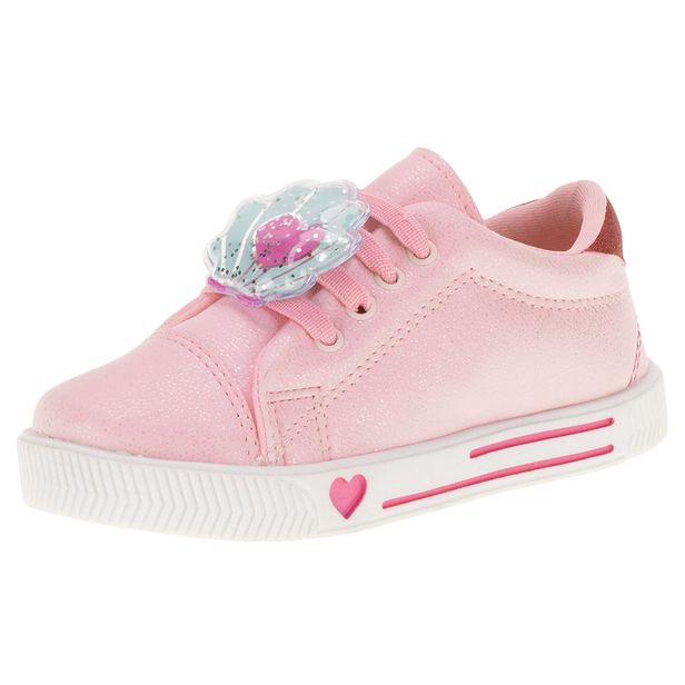 Tênis Infantil Feminino Linda Jú - 15551 ROSA/PINK 21