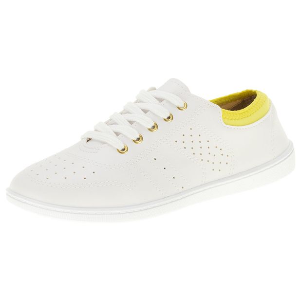 Tênis Feminino Casual Moleca - 5605456 BRANCO 34