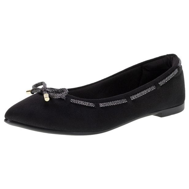 Sapatilha Feminina Moleca - 5635857 PRETO/CAMURÇA 36