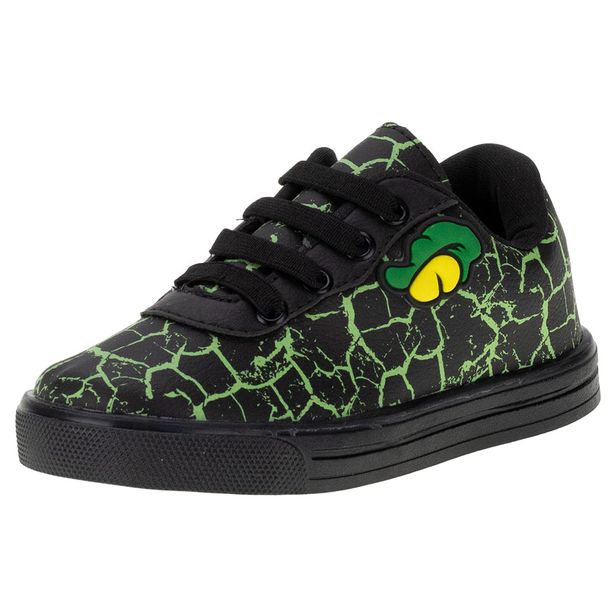 Tênis Infantil Masculino Lindo Jú - 15522 VERDE/PRETO 22