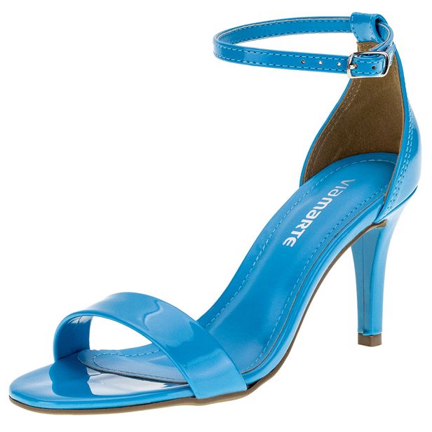 Sandália Feminina Salto Fino Via Marte - 221430101 AZUL 34