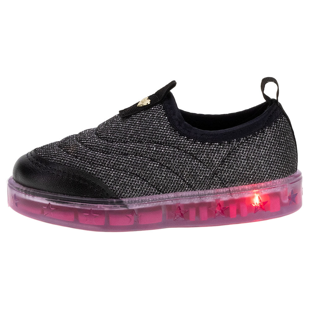 Tenis led fashion infantil molekinha