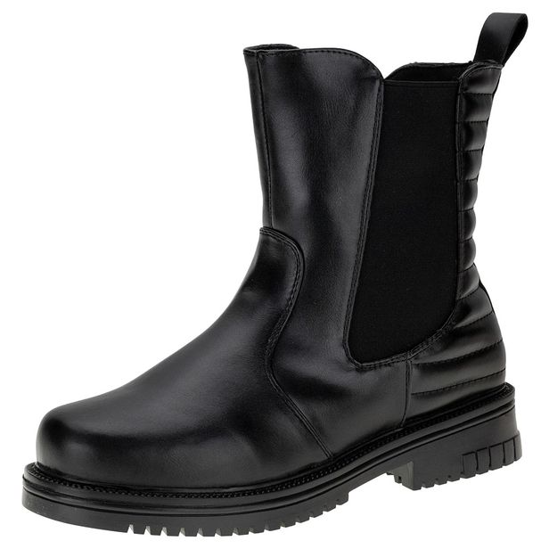 Bota Feminina Cano Baixo Mooncity - 72193 PRETO 35