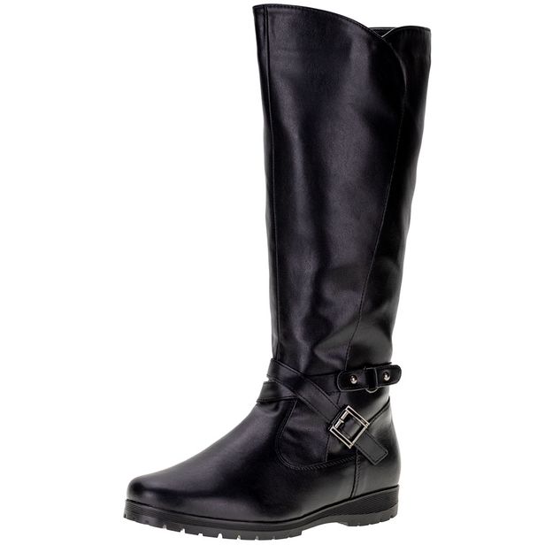 Bota Feminina Cano Alto Mooncity - 71121 PRETO 34