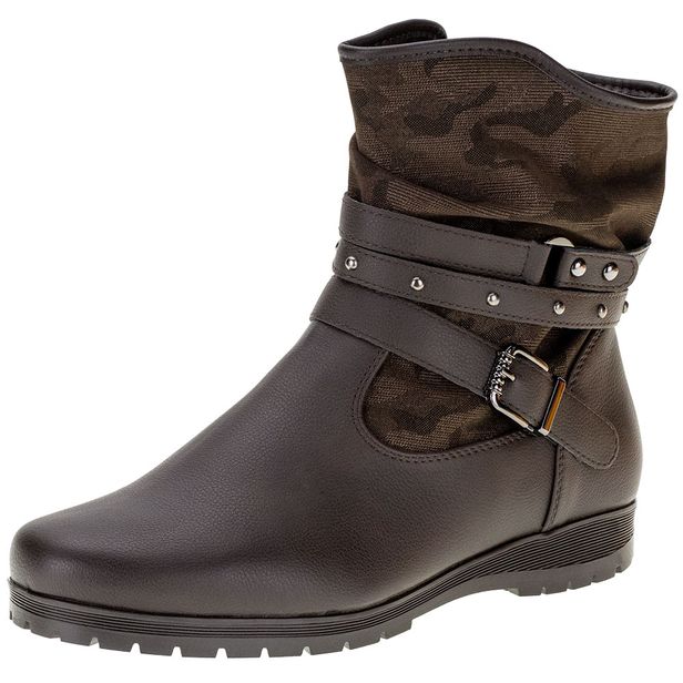 Bota Feminina Cano Baixo Mooncity - 71123 CAFÉ 34