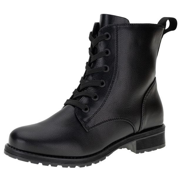 Bota Feminina Coturno Mooncity - 72124 PRETO 34