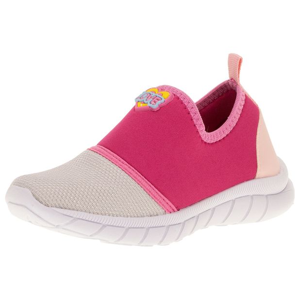 Tênis Infantil Feminino Nayarinha - 277 CINZA/ROSA 32