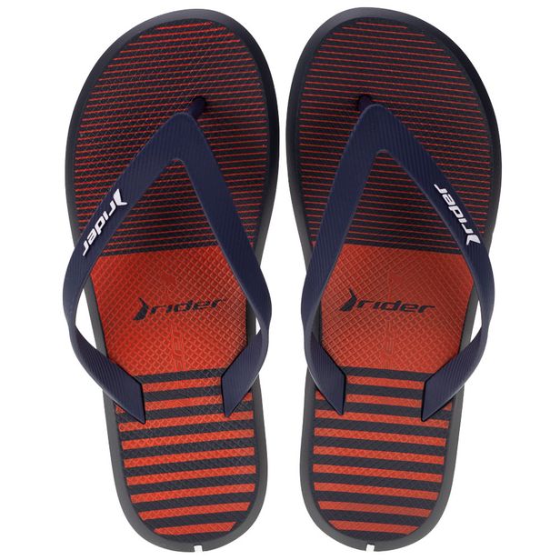 Chinelo Masculino R1 Style Rider - 11818 AZUL/VERMELHO 37/38