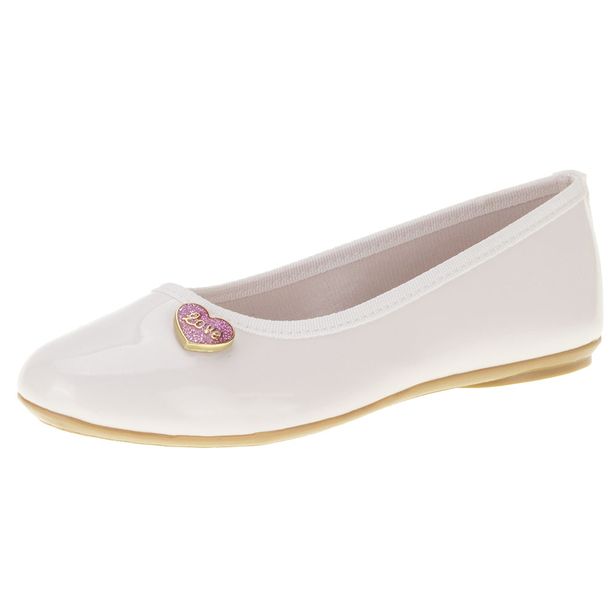 Sapatilha Infantil Feminina Molekinha - 2502391 BRANCO 27