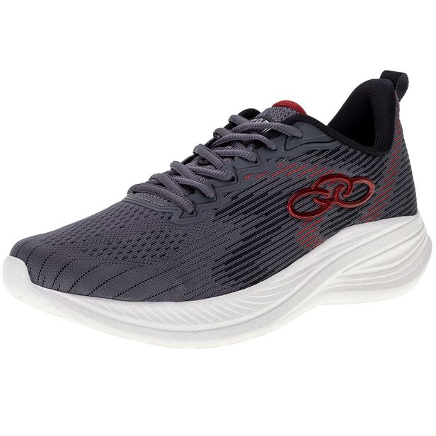 Tênis Masculino Marte Olympikus - 156 CINZA/VERMELHO 39