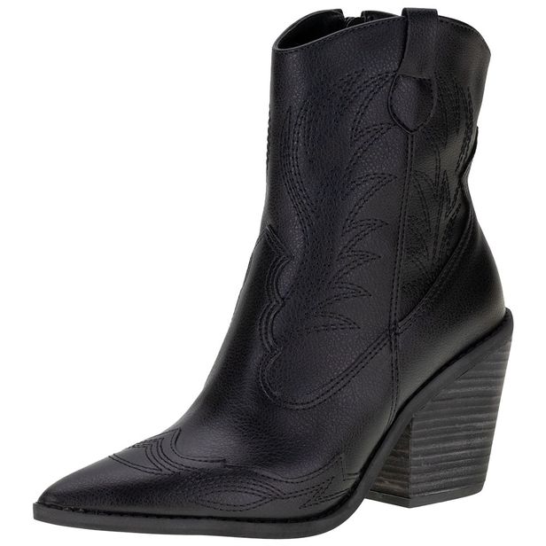 Bota Feminina Country Cano Baixo Suzana Santos - 356054798 PRETO 35