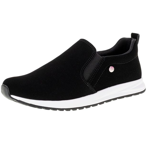 Tênis Feminino Slip On Via Marte - 2113708 PRETO/NOBUCK 02 38