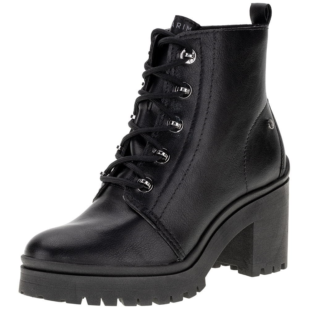 Ramarim Bota Feminina Coturno Preta Bota Feminina Coturno Ramarim