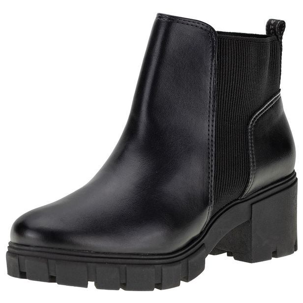 Bota Feminina Cano Baixo Via Marte - 2330801 PRETO 34