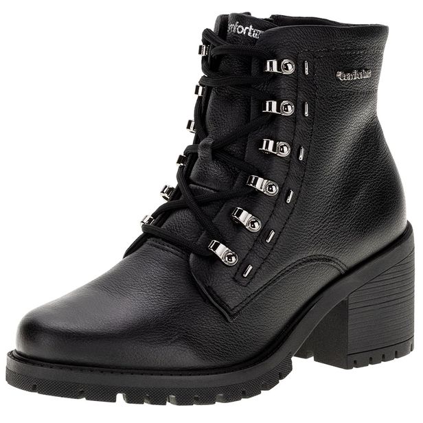 Bota Feminina Coturno Comfortflex - 2377302 PRETO 34