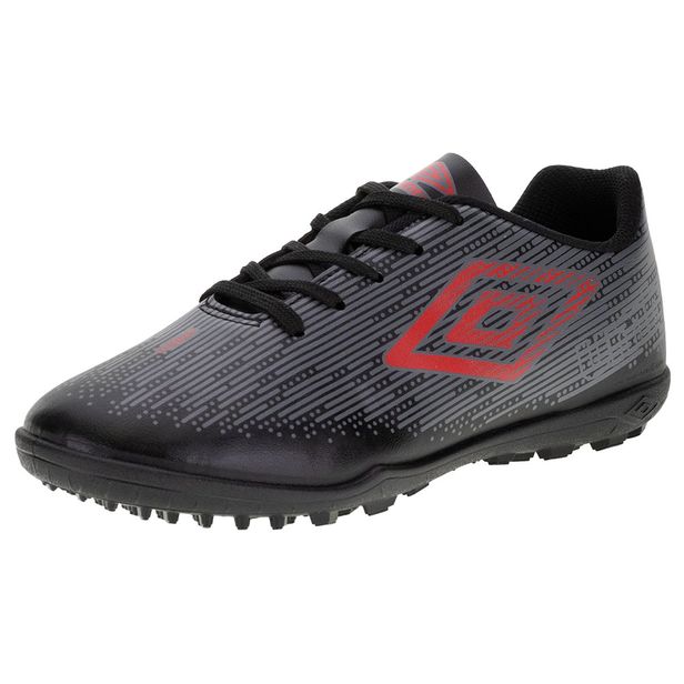 Chuteira Infantil Society  Fast Jr Umbro - U07FB063 PRETO/CINZA 28