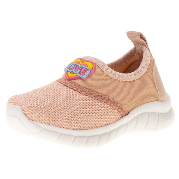 Tênis Infantil Feminino Nayarinha - 277 BEGE/ROSA 24