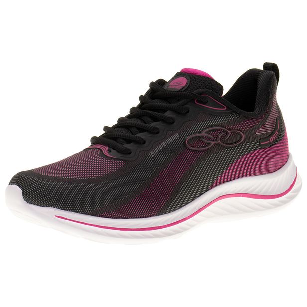 Tênis Feminino Apolis Olympikus - 206 PRETO/ROSA 34