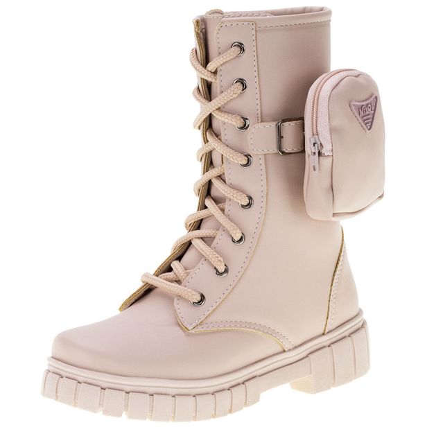 Bota Infantil Coturno Nilqi - 1550 ROSA 28