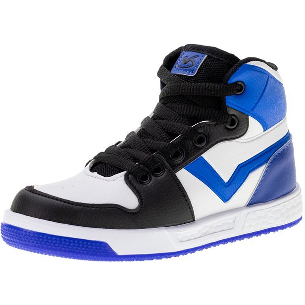 Tênis Infantil Masculino Via Vip - VV3802 BRANCO/AZUL 28