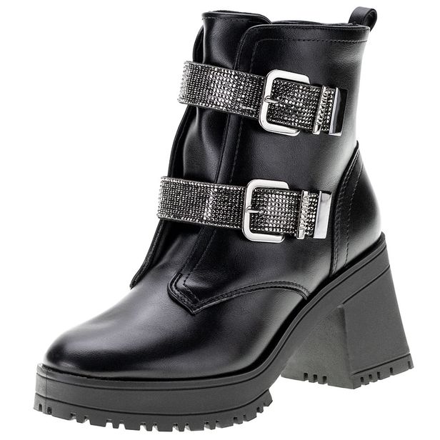 Bota Feminina Cano Baixo Vizzano - 3091103 PRETO 34