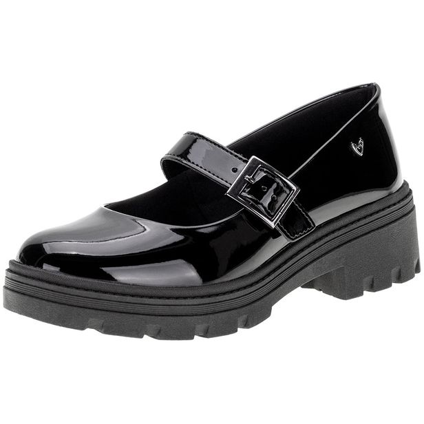 Sapato Feminino Oxford Mississipi - Q8581 VERNIZ/PRETO 35