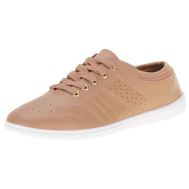 Tênis Feminino Casual Moleca - 5605456 BEGE 34