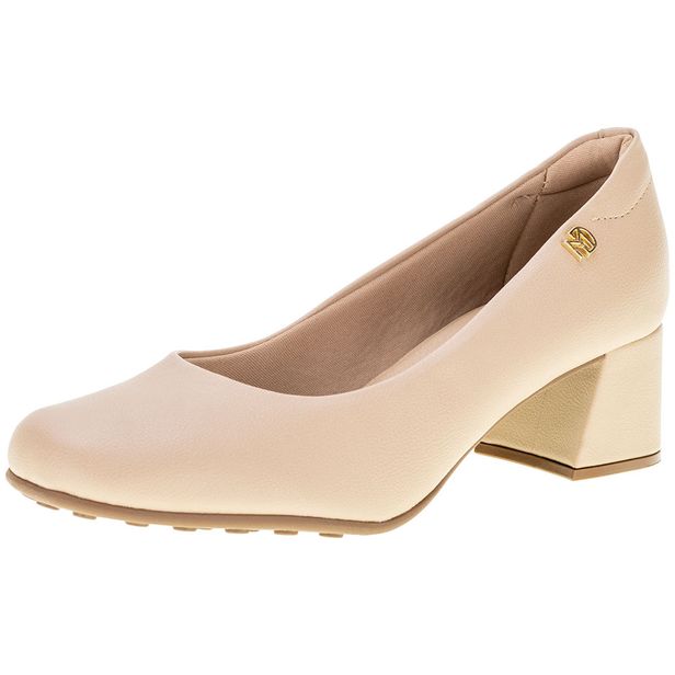 Sapato Feminino Salto Grosso Modare - 7373100 BEGE 34