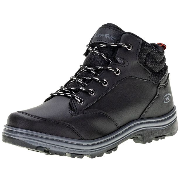 Bota Masculina Adventure Wonder - 1079 PRETO/CINZA 37